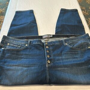 Torrid Straight Leg Stretch Blue Jeans Size 28R Like New Comfy